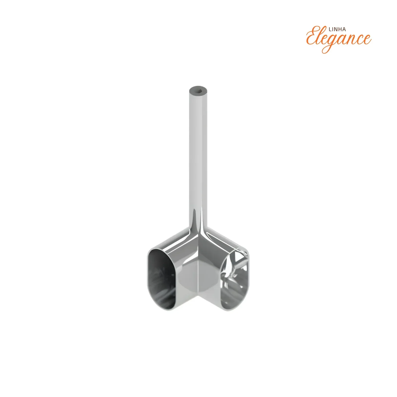 Suporte para tubo cabideiro oblongo