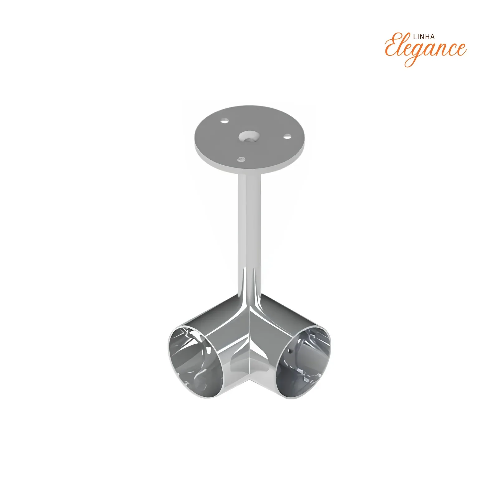 Suporte para tubo cabideiro redondo