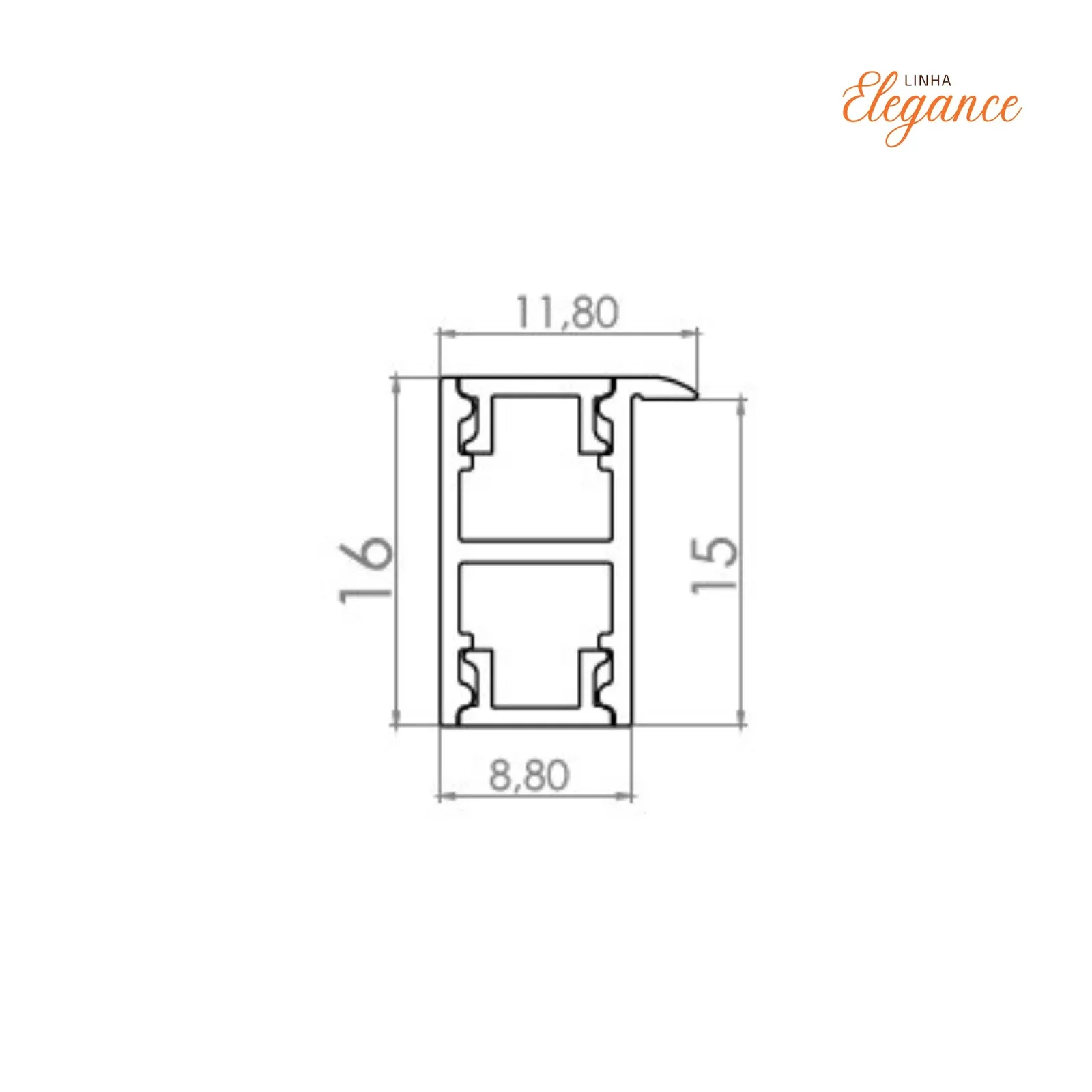 Luminária para interior de prateleira (15 milímetros) — miniatura 2