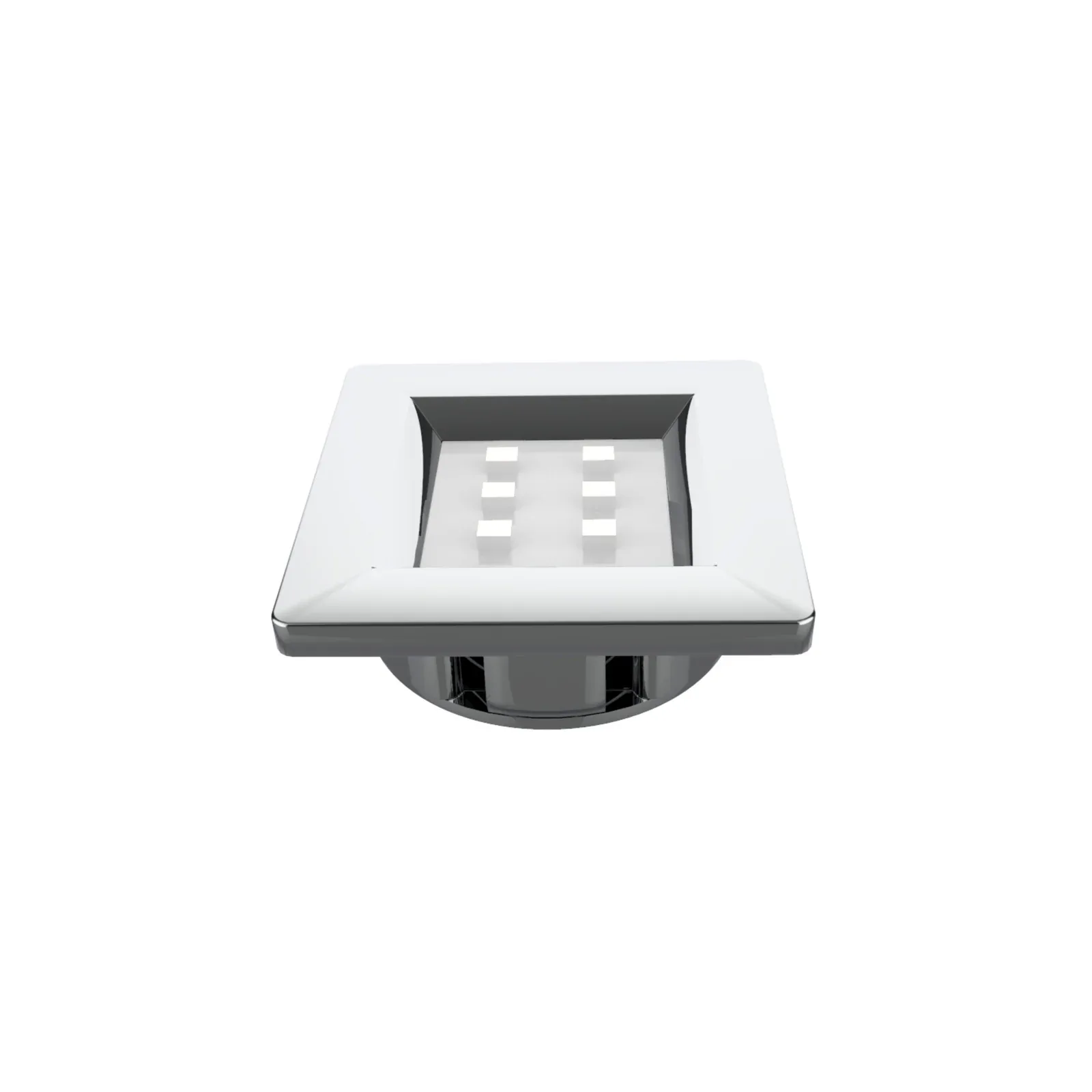 Luminária pontual 6 leds quadrada