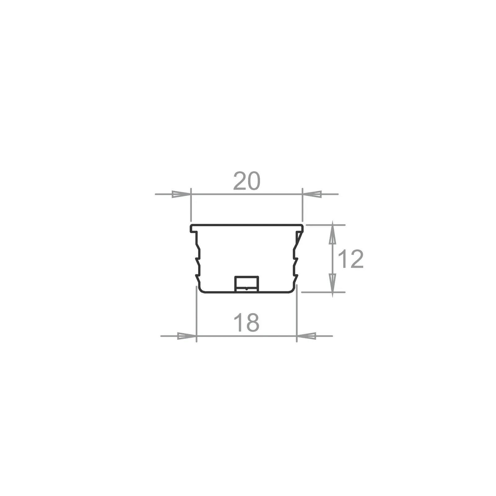 Perfil led de embutir — miniatura 2