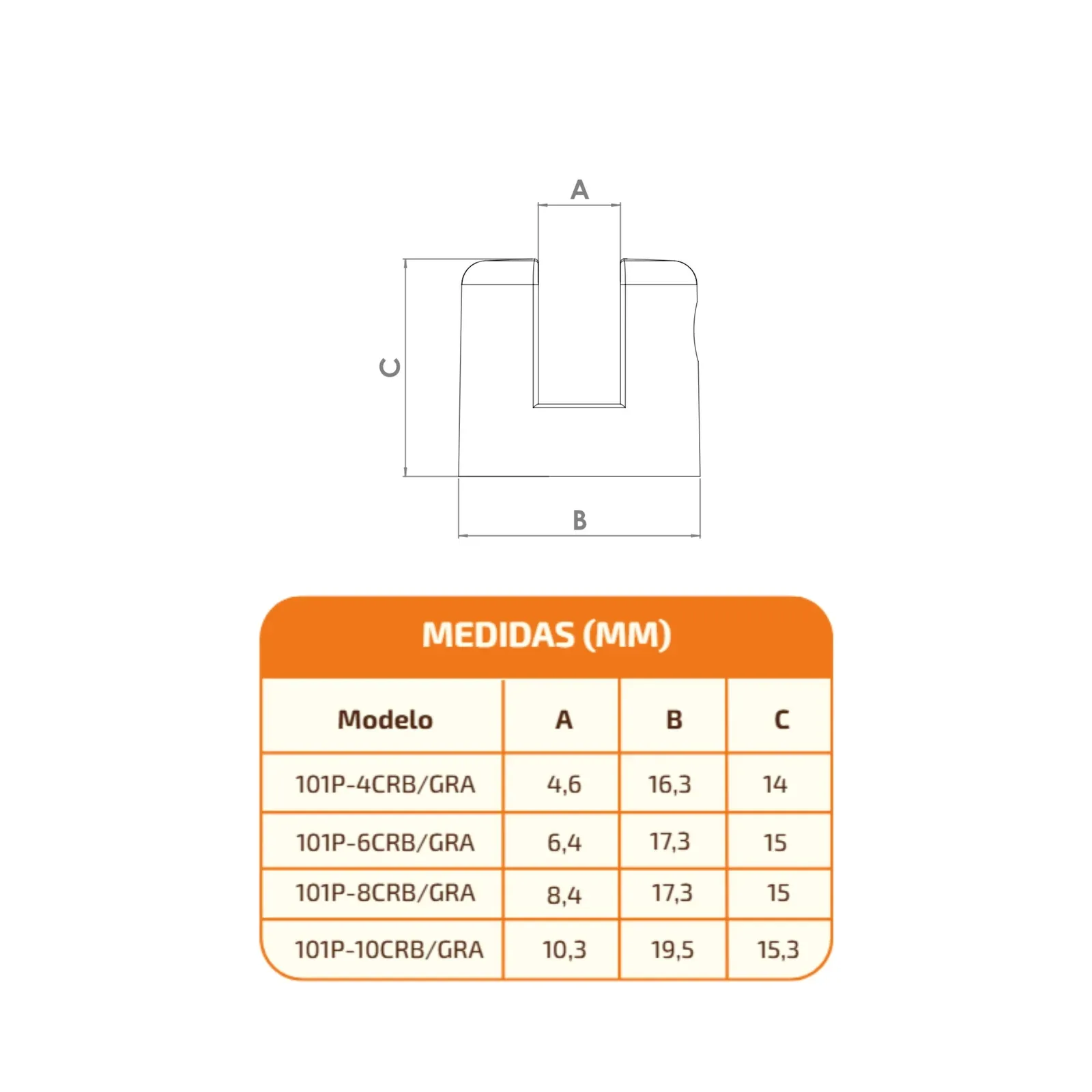 Suporte fenda nylon — miniatura 2