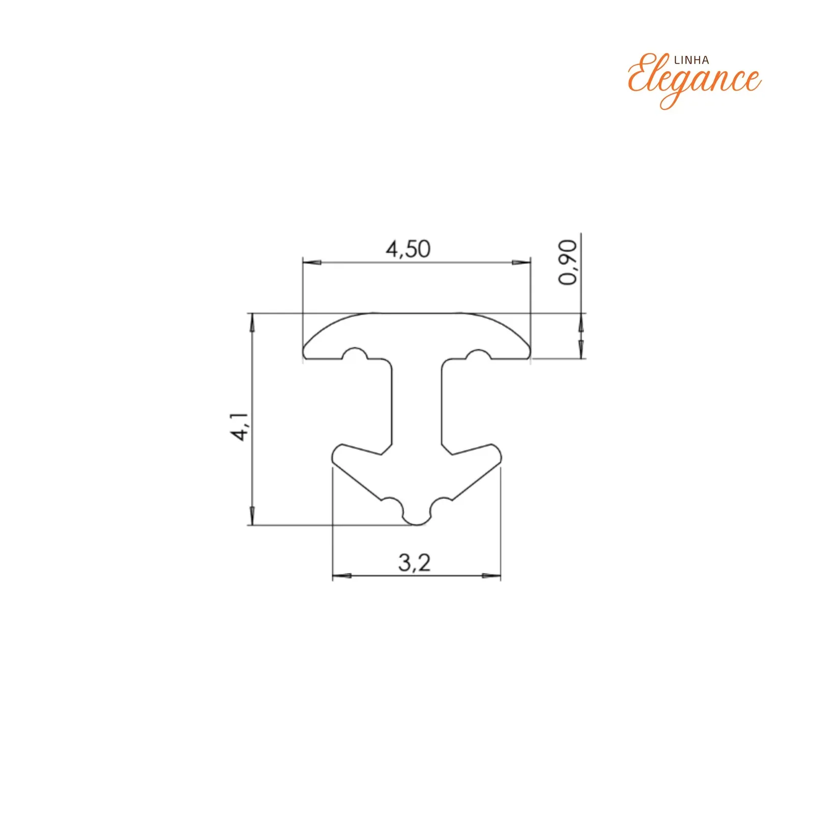 Difusor em T transparente — miniatura 2