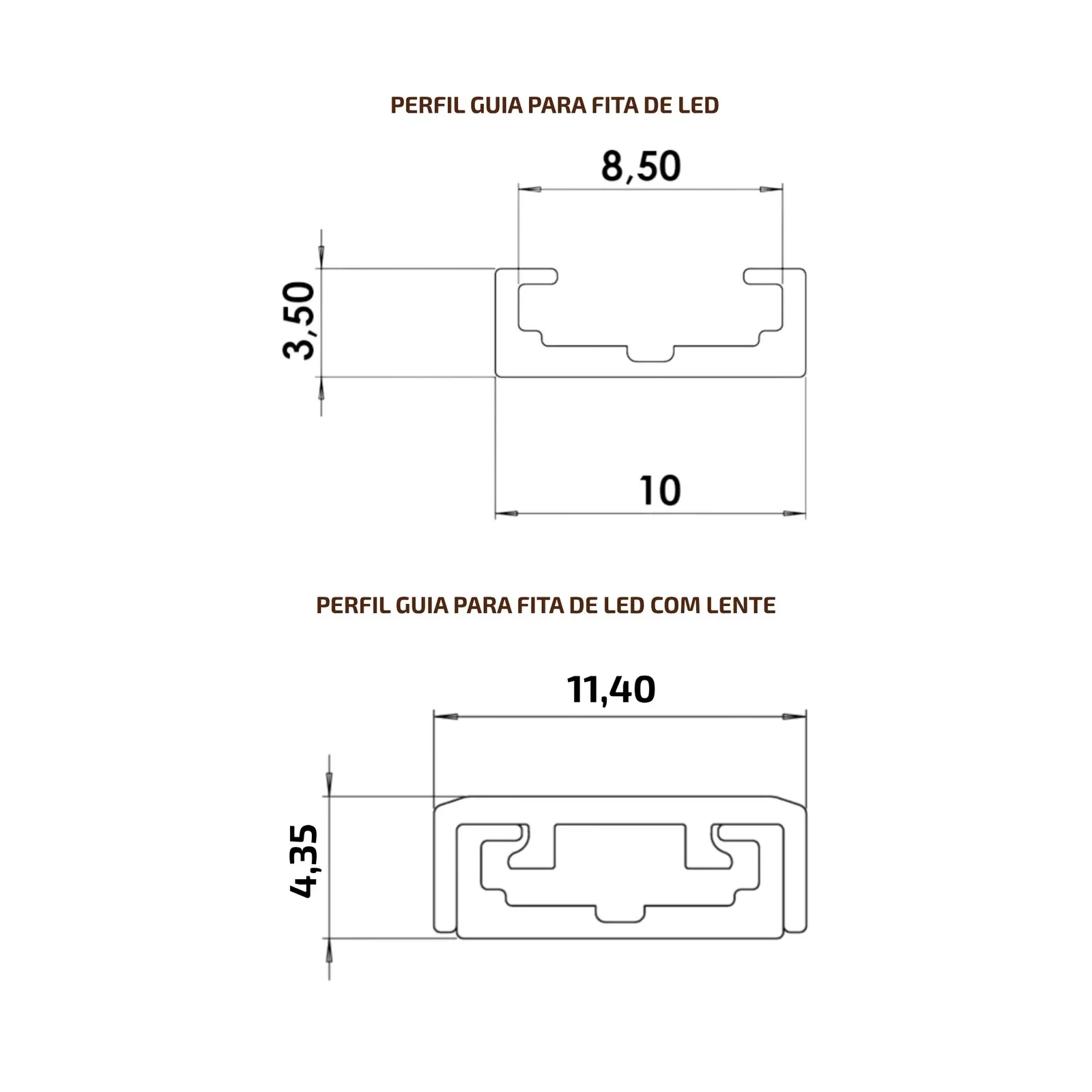 Perfil guia para fita LED — miniatura 4